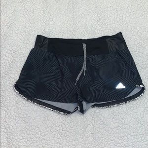Adidas black shorts with design
